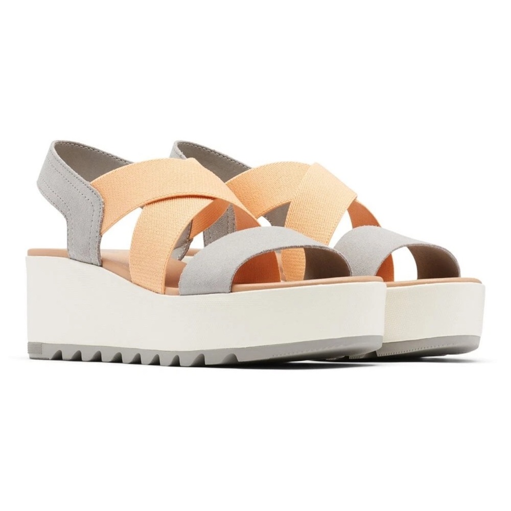 Sorel Cameron Sandal Flatform Slingback Wedge Platform Womens